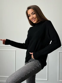 Свитры и кардиганы ISSA Plus модель WN20-663_черный Фото