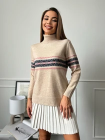 Свитры и кардиганы ISSA Plus модель WN20-665_бежевый Фото