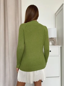 Свитры и кардиганы ISSA Plus модель WN20-576_зеленый Фото