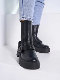 Ботинки и сапоги ISSA Plus модель OB2-540_черный Фото
