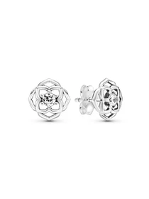 Серьги-гвоздики PANDORA Moments модель 299371C01 Фото