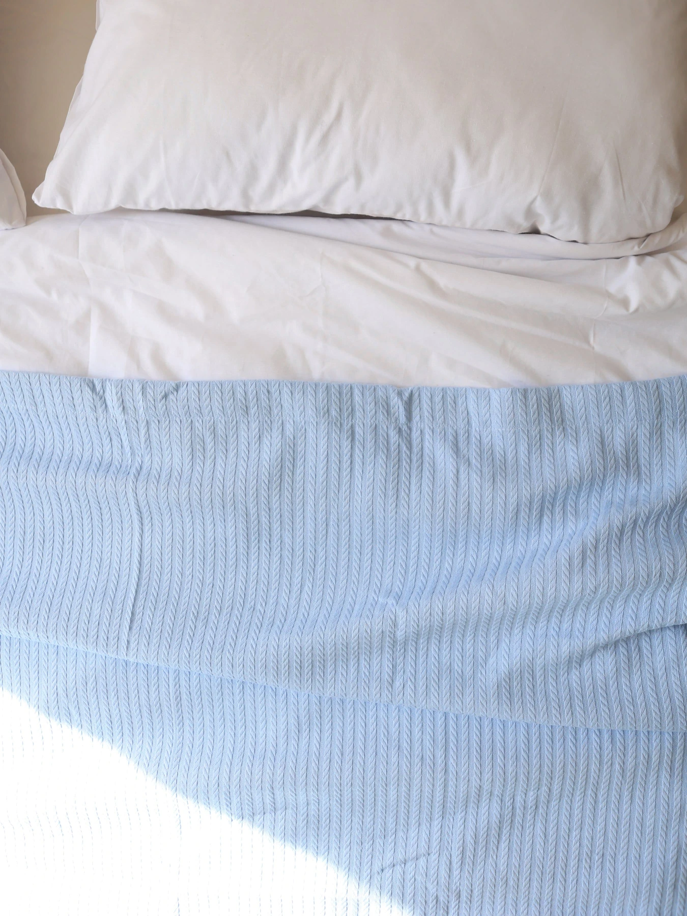 Хлопковое одеяло Колос цвет Голубой BedclozZzes модель 8575-2 Хлопковое одеяло Колос цвет Голубой BedclozZzes модель 8575-2 Фото