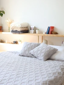Хлопковое одеяло Ромб цвет Светло-серый BedclozZzes модель 13873-2 Фото