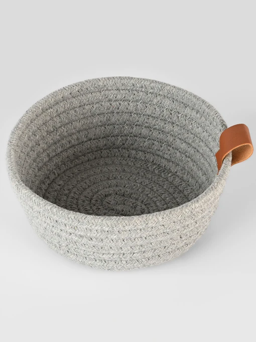 Кошик плетений круглий сірий MBM HOME модель TH-33 GRAY Фото