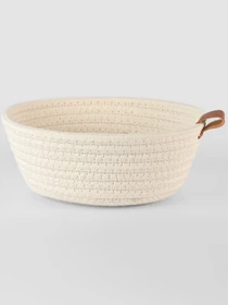 Корзина плетеная круглая белая MBM HOME модель TH-33 WHITE Фото