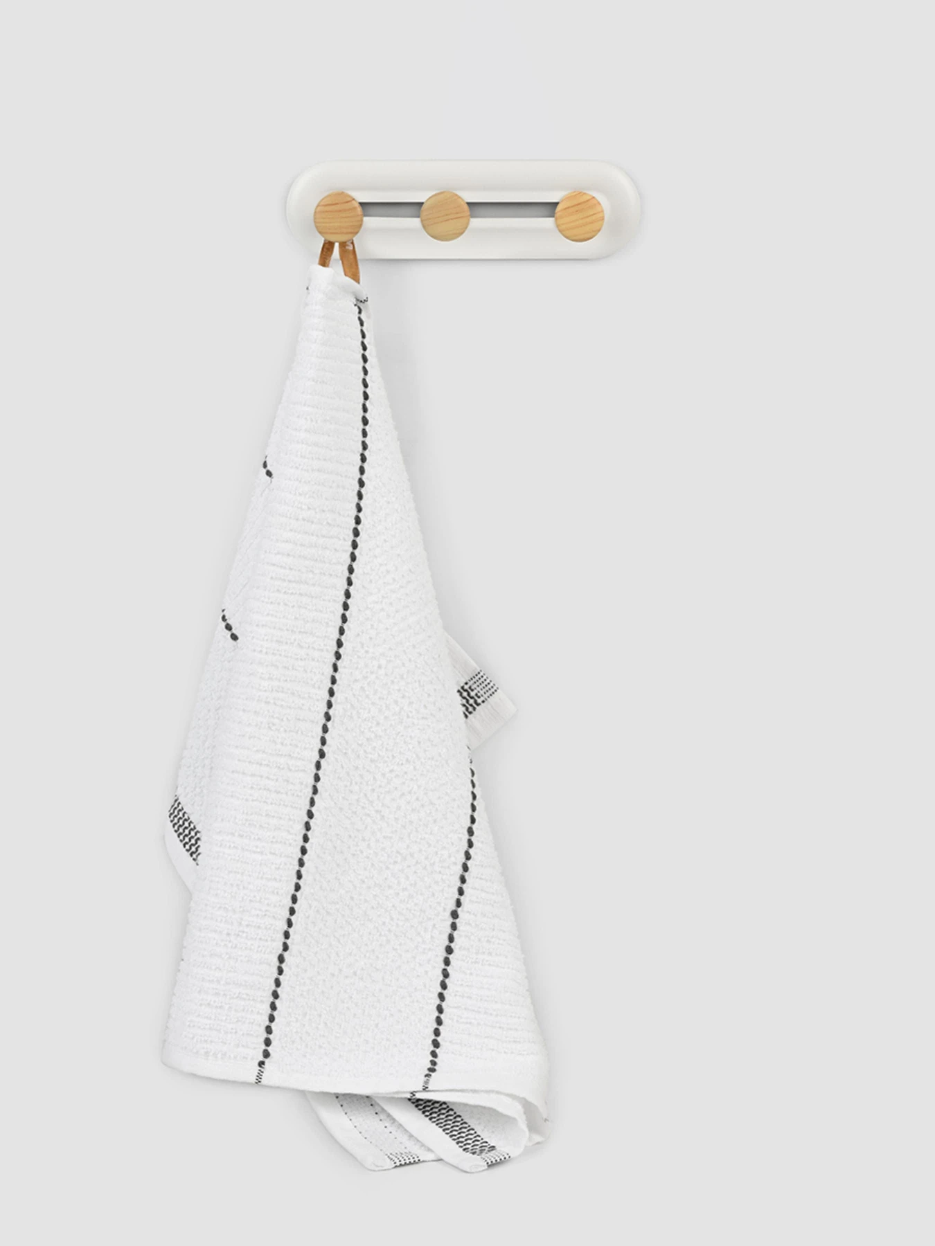 Вешалка на 3 крючка белая/дерево MBM HOME модель HP-01/3 WHITE/WOOD Вешалка на 3 крючка белая/дерево MBM HOME модель HP-01/3 WHITE/WOOD Фото