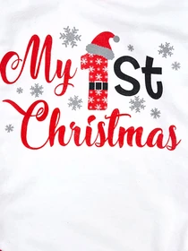 Одежда для младенцев Dexter’s модель MyFirstChristmasWhiteBDSTDXT Фото