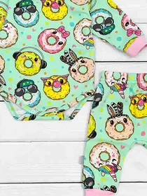 Одяг для немовлят Dexter’s модель CrazyDonutsMentholPinkBDSTDXT Фото