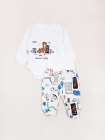 Одяг для немовлят Dexter’s модель DinoinTownWhiteBDSTDXT Фото