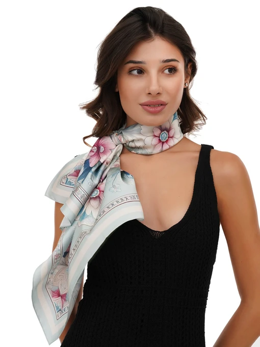 MyScarf Basic Хустка колір білий фото 3