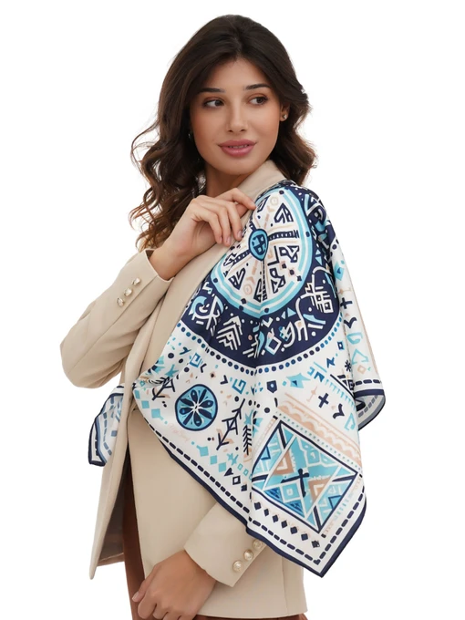 MyScarf Basic Хустка колір білий фото 3