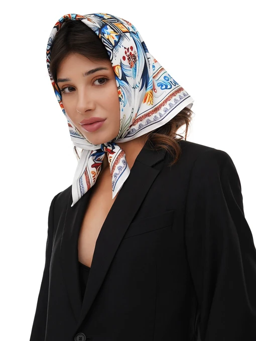 MyScarf Basic Хустка колір білий фото 3