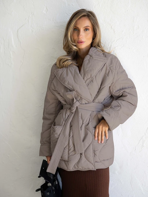 Куртки и дубленки FloveTouch модель Kurtka_sendv_beige Фото