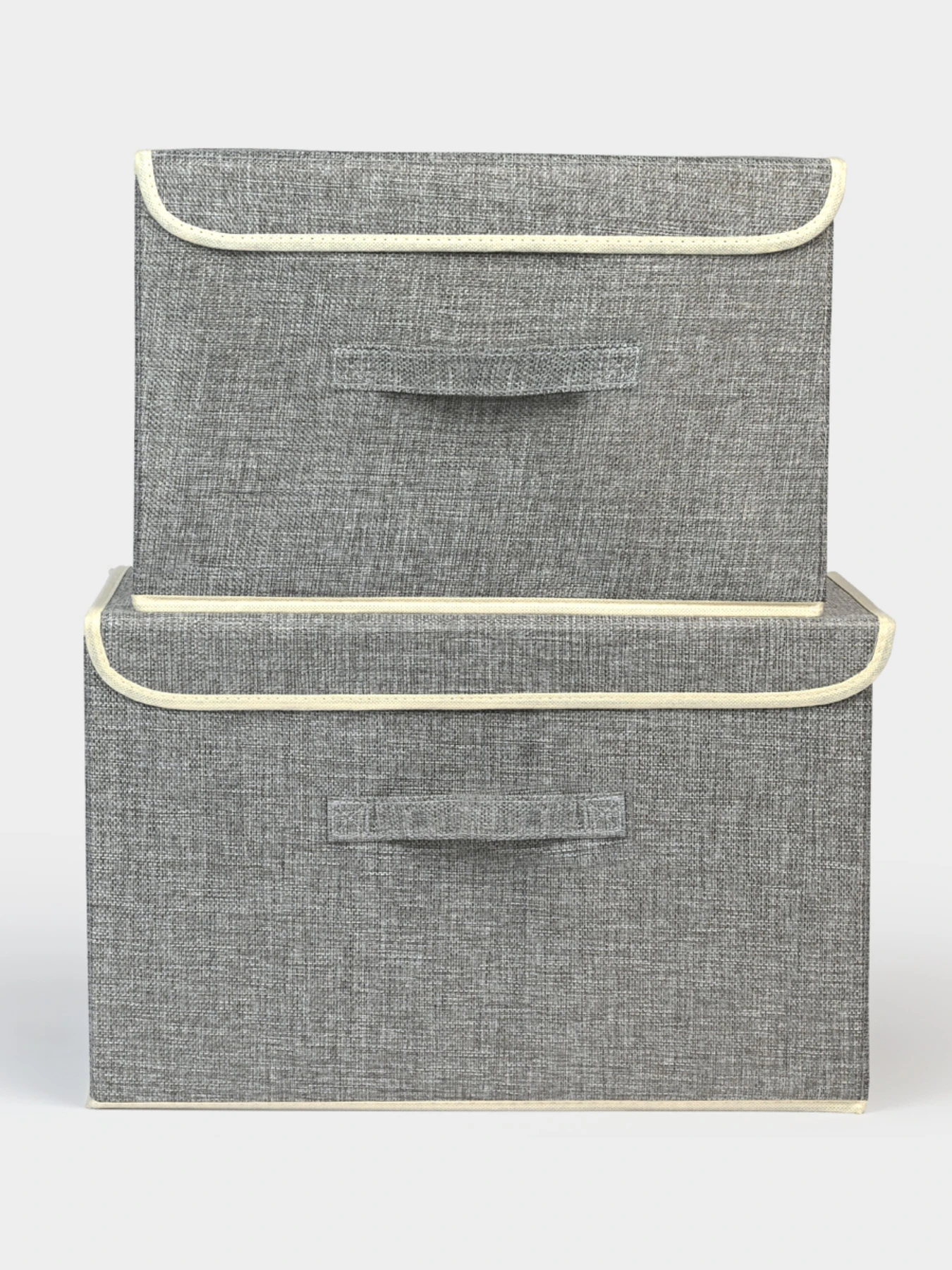 Ящик для хранения с крышкой светло-серый MBM HOME модель TH-07 LIGHT GRAY Ящик для хранения с крышкой светло-серый MBM HOME модель TH-07 LIGHT GRAY Фото