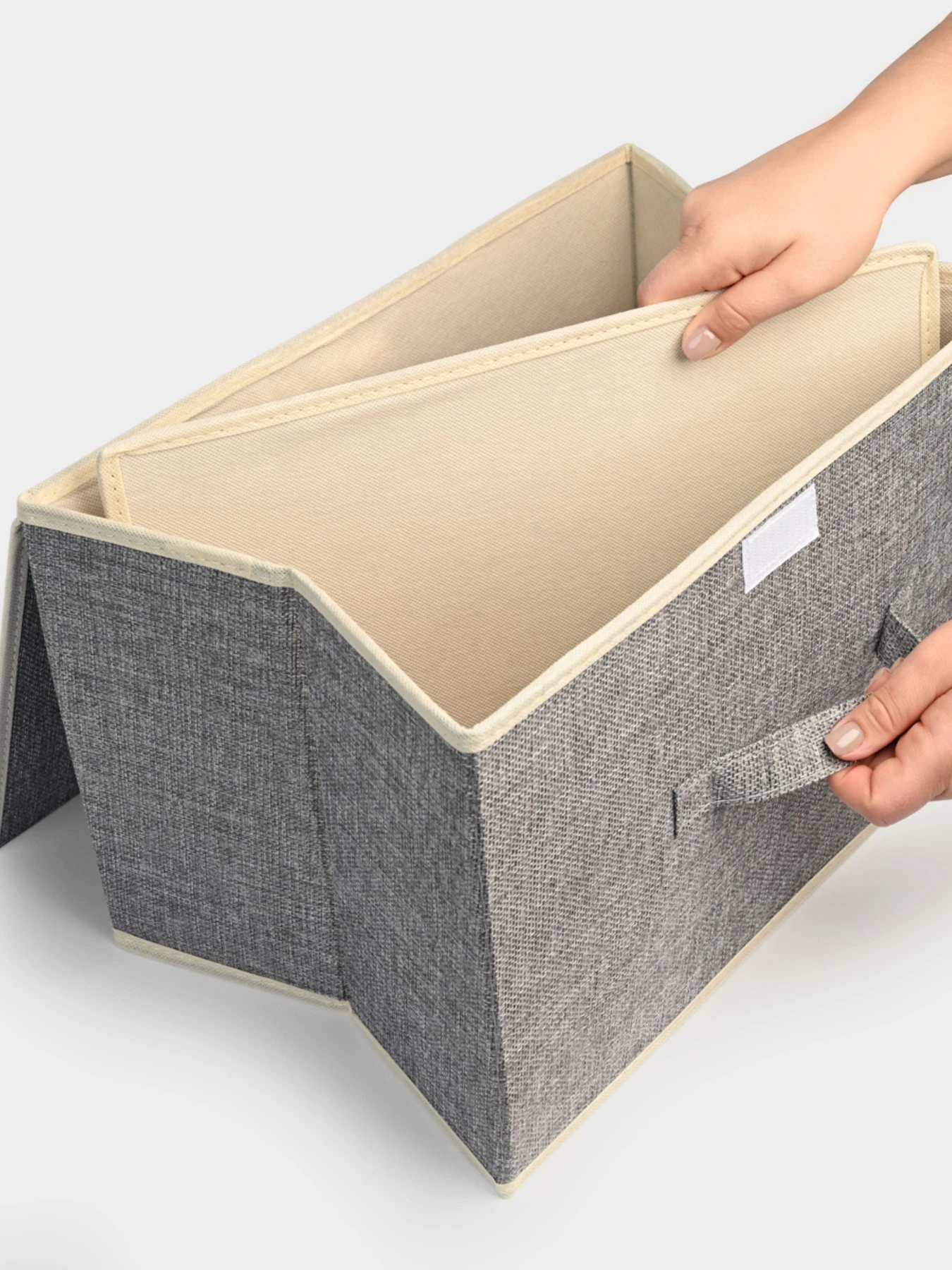 Ящик для хранения с крышкой светло-серый MBM HOME модель TH-07 LIGHT GRAY Ящик для хранения с крышкой светло-серый MBM HOME модель TH-07 LIGHT GRAY Фото
