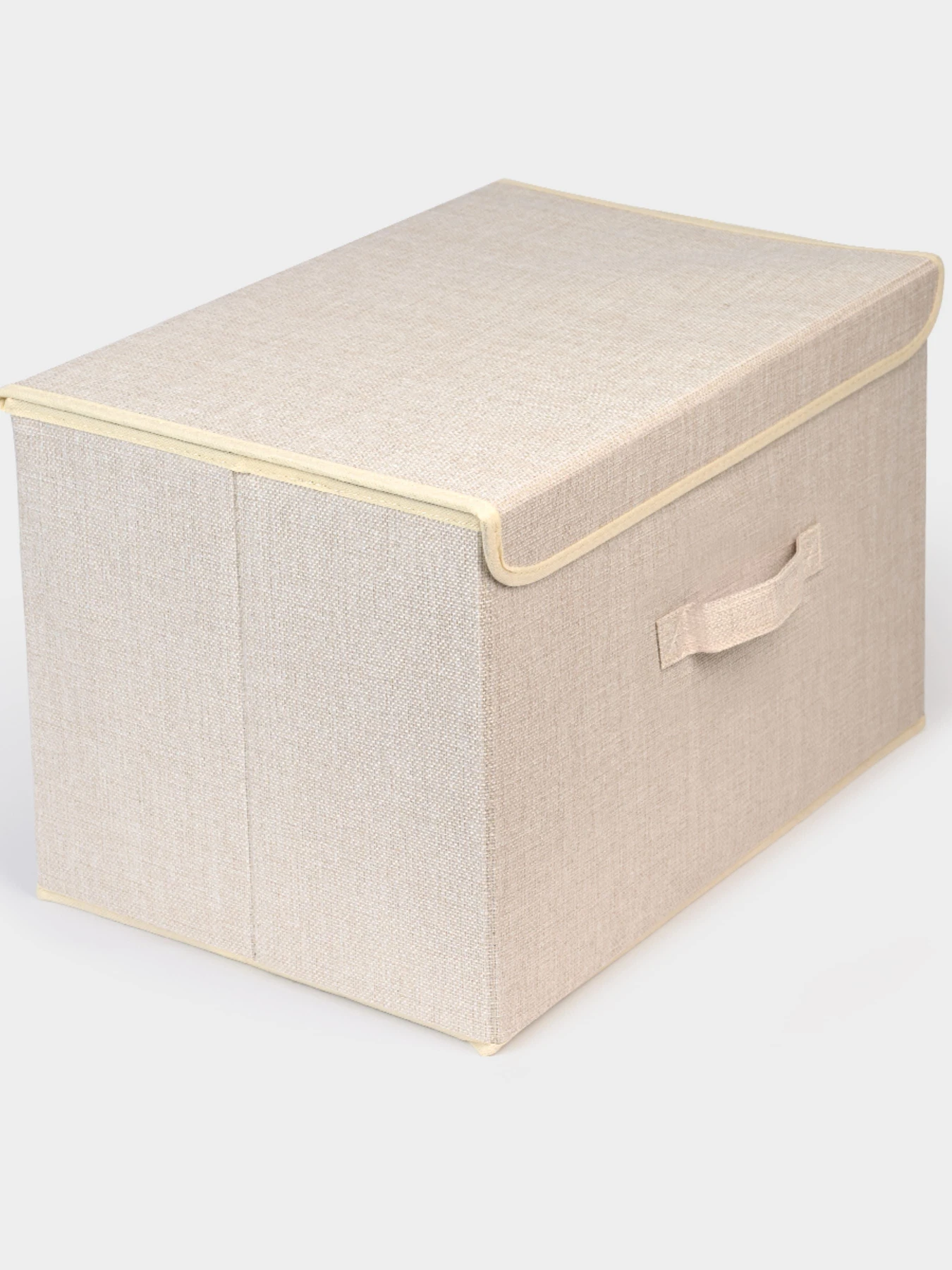 Ящик для хранения с крышкой кремовый MBM HOME модель TH-07 CREAM Ящик для хранения с крышкой кремовый MBM HOME модель TH-07 CREAM Фото