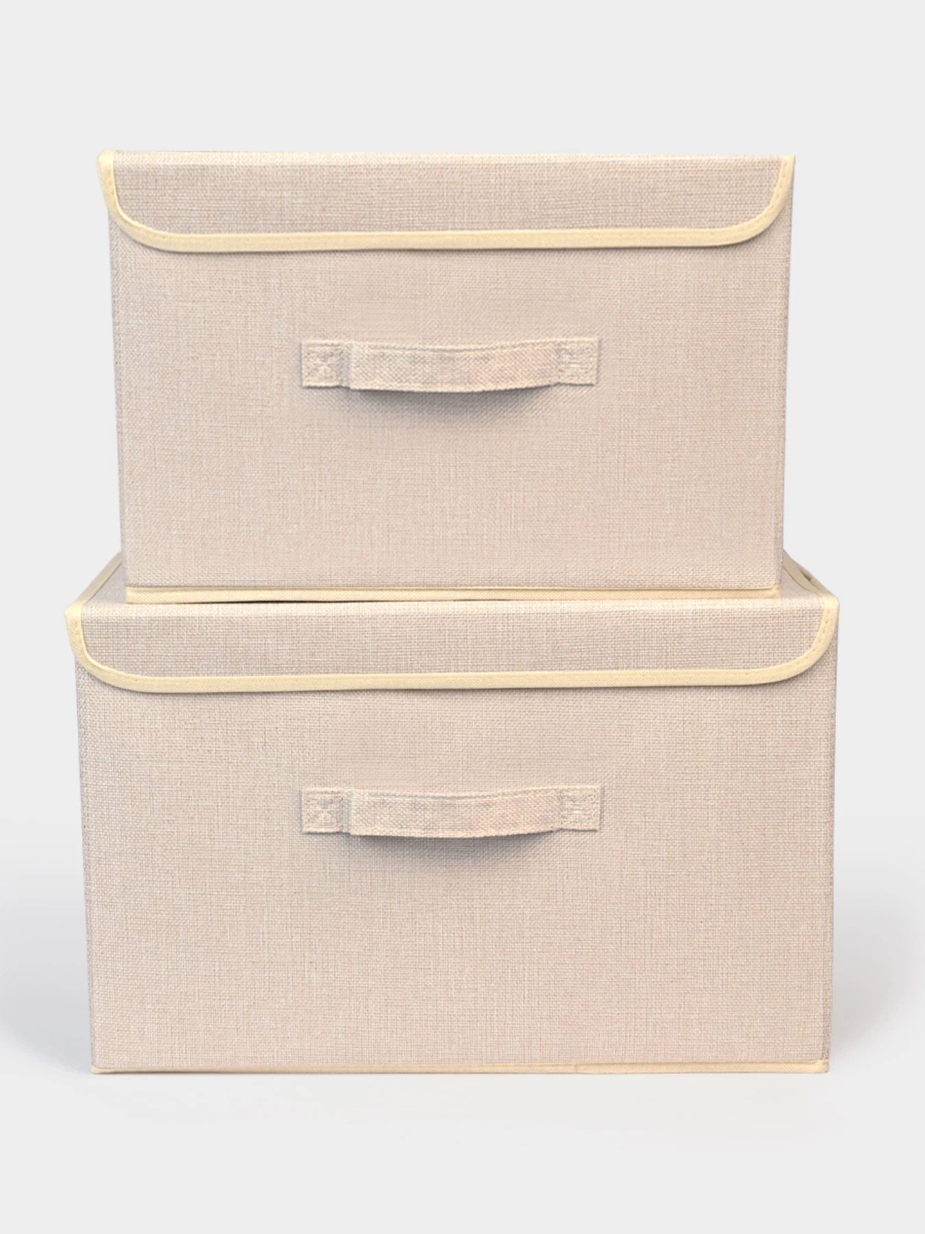Ящик для хранения с крышкой кремовый MBM HOME модель TH-07 CREAM Ящик для хранения с крышкой кремовый MBM HOME модель TH-07 CREAM Фото