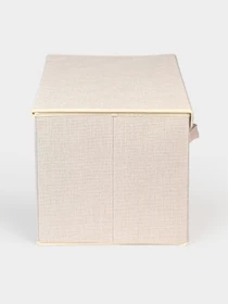 Ящик для хранения с крышкой кремовый MBM HOME модель TH-07 CREAM Фото