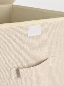 Ящик для хранения с крышкой кремовый MBM HOME модель TH-07 CREAM Фото