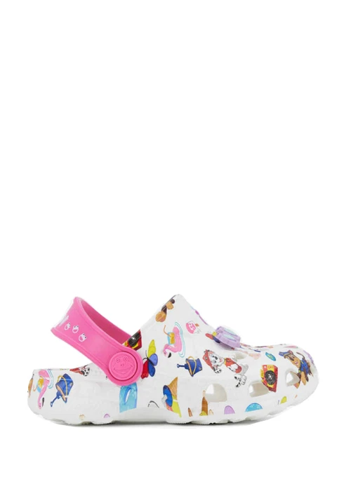 Шлёпанцы COQUI модель 8701White_Lt_Fuchsia_PP_Skye_Amulet Фото