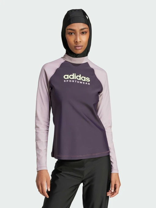 Одежда для пляжа Adidas Лонгслів Для Плавання модель IN1607 Фото