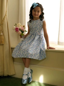 Платья Rachel Riley Periwinkle Damask модель GDR170BLABE-BLU Фото
