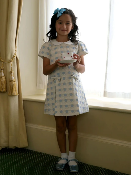 Платья Rachel Riley Dot Damask модель GDR231BLAAG-BLU Фото