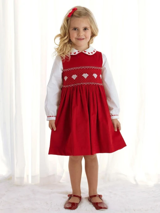 Платья Rachel Riley Heart Smocked модель PI29REAAX-RED Фото