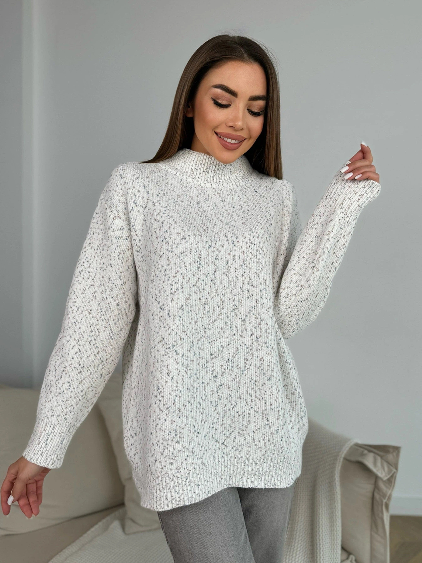 Светри та кардигани ISSA Plus модель WN20-672_молочный Фото