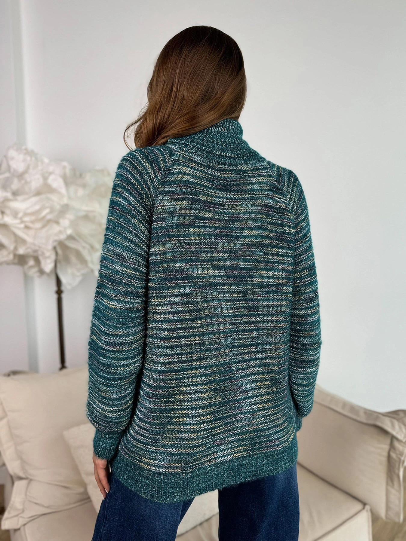 Свитры и кардиганы ISSA Plus модель WN20-675_бирюзовый Фото