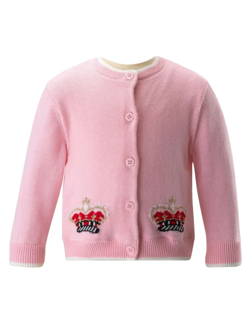 Свитры и кардиганы Rachel Riley Crown Intarsia модель ICA29PKAED-PNK Фото