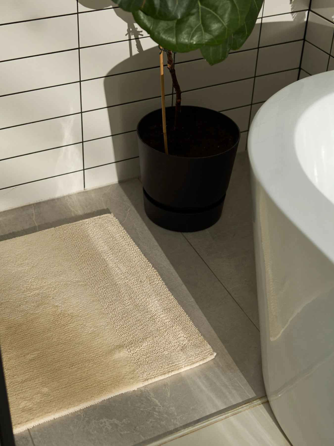 Коврик для ванной "Пляж" бежевый MBM HOME модель BM-03 BEIGE Фото