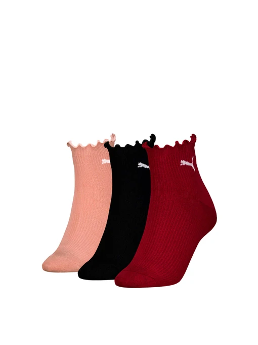 Шкарпетки та гольфи PUMA Women Ruffle Quarter 3p модель 938561 Фото