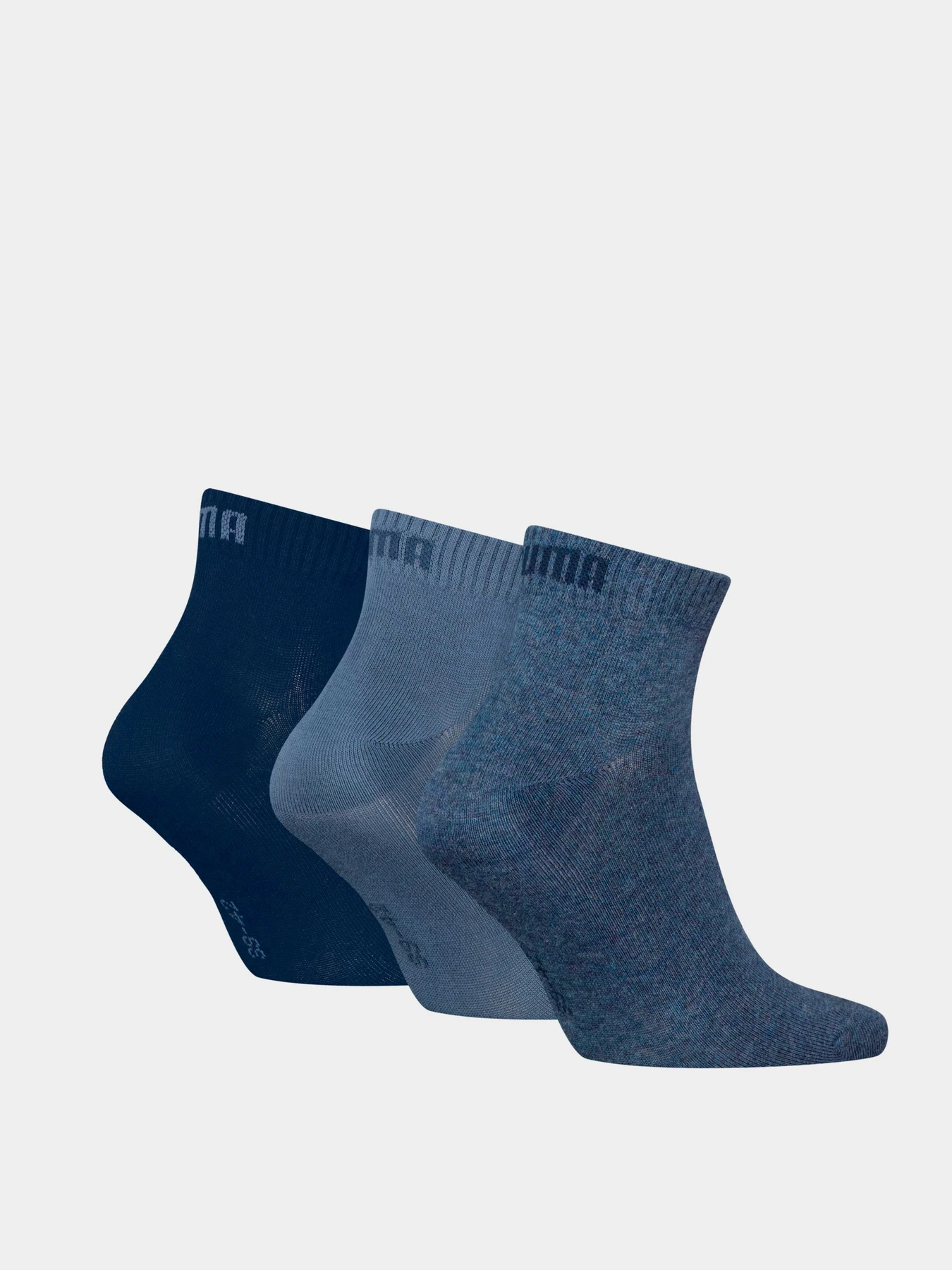 Носки и гольфы PUMA Unisex Quarter Plain 3p модель 938589 Фото