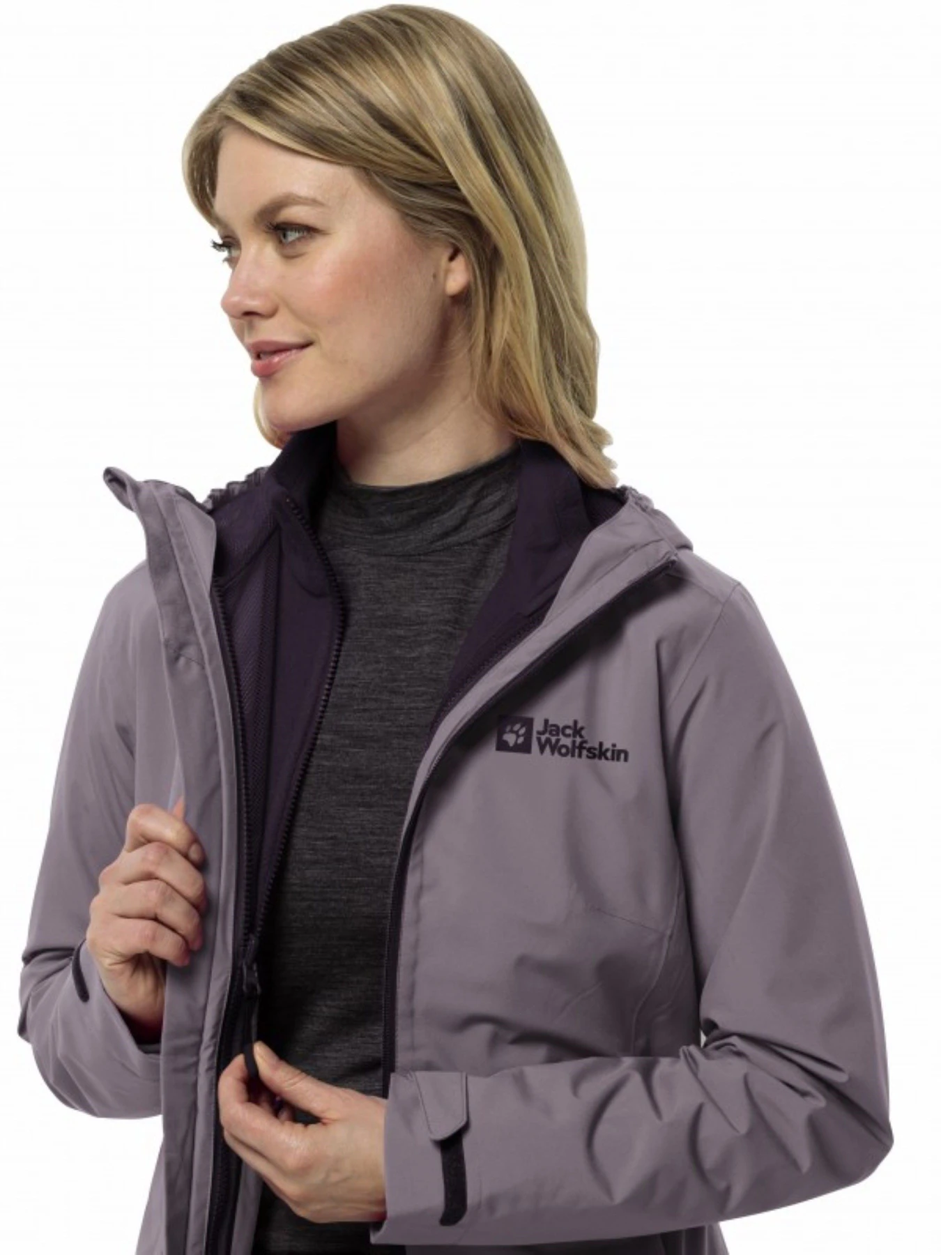 Куртки и дубленки Jack Wolfskin Moonrise 3in1 Jkt модель 1115621_I0083 Куртки и дубленки Jack Wolfskin Moonrise 3in1 Jkt модель 1115621_I0083 Фото