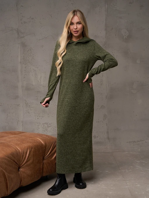 Сукні ISSA Plus модель 14887_хаки Фото