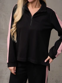 Костюми ISSA Plus модель 14891_черный_розовый Фото