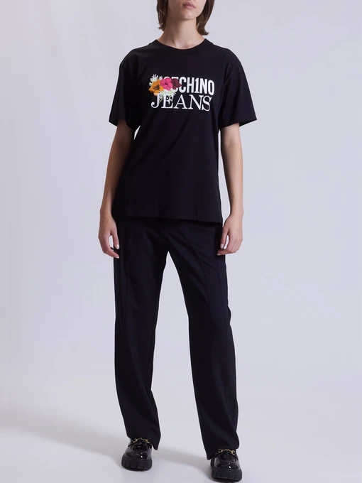 Бавовняна Жіноча Футболка Moschino фото 2