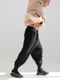 Штани IJ модель jogger-flis-black Фото