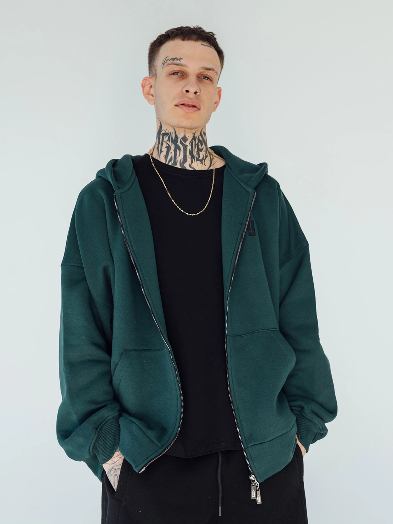 Худі та світшоти IJ модель Копія_ij-hoodie-zip-green Фото