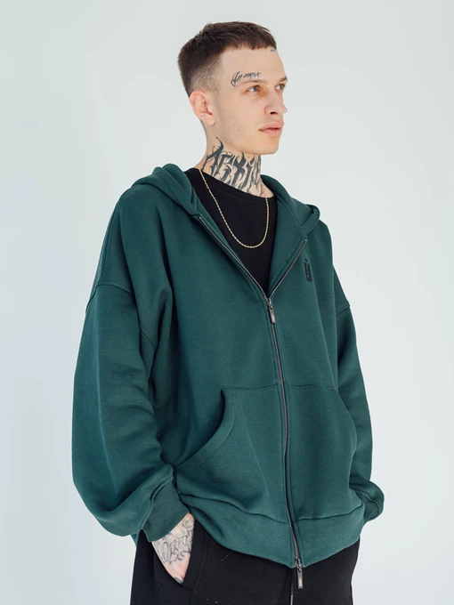 Худі та світшоти IJ модель Копія_ij-hoodie-zip-green Фото