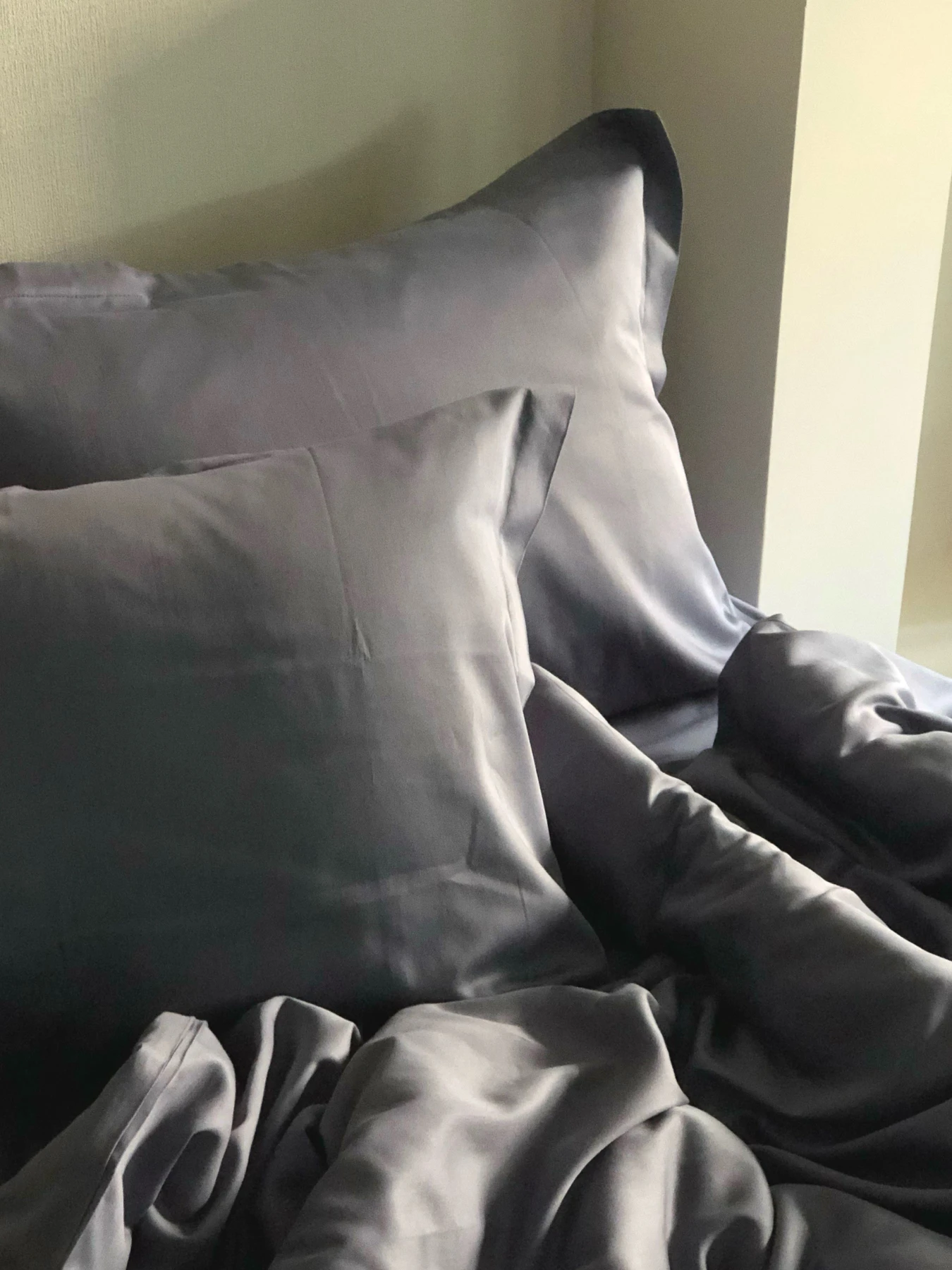 Наволочка класична темно-сіра Cozy модель 7992070 Наволочка класична темно-сіра Cozy модель 7992070 Фото