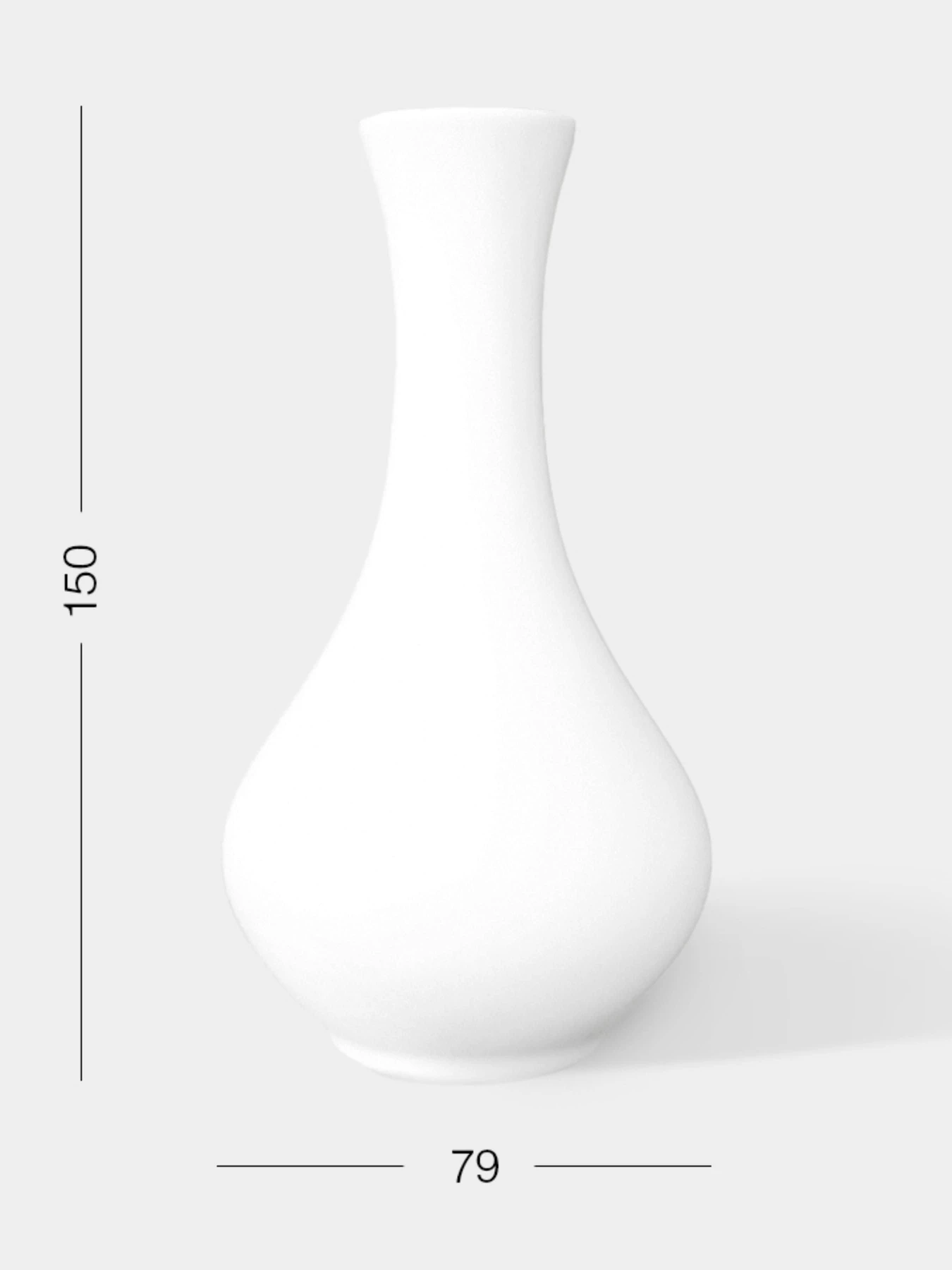 Ваза для цветов фарфоровая "Жемчужина" белая MBM HOME модель DH-FLOWERS-30 WHITE Ваза для цветов фарфоровая "Жемчужина" белая MBM HOME модель DH-FLOWERS-30 WHITE Фото