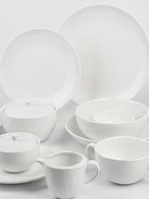Тарелка "Луч" белая MBM HOME модель KP-109 WHITE Фото