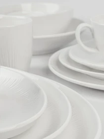 Тарелка "Луч" белая MBM HOME модель KP-109 WHITE Фото