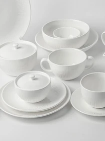 Тарелка "Луч" белая MBM HOME модель KP-109 WHITE Фото