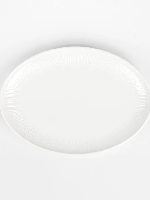 Тарелка овальная "Луч" белая MBM HOME модель KP-110 WHITE Фото