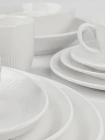 Тарелка овальная "Луч" белая MBM HOME модель KP-110 WHITE Фото