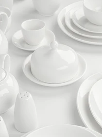 Масленка "Жемчужина" фарфоровая белая MBM HOME модель KP-107 WHITE Фото
