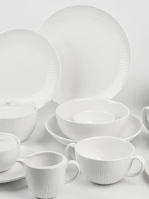 Тарелка глубокая"Луч" белая MBM HOME модель KP-121 WHITE Фото